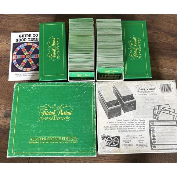 Trivial Pursuit Other - Vintage Trivial Pursuit All-Star Sport Edition Card Set 1981